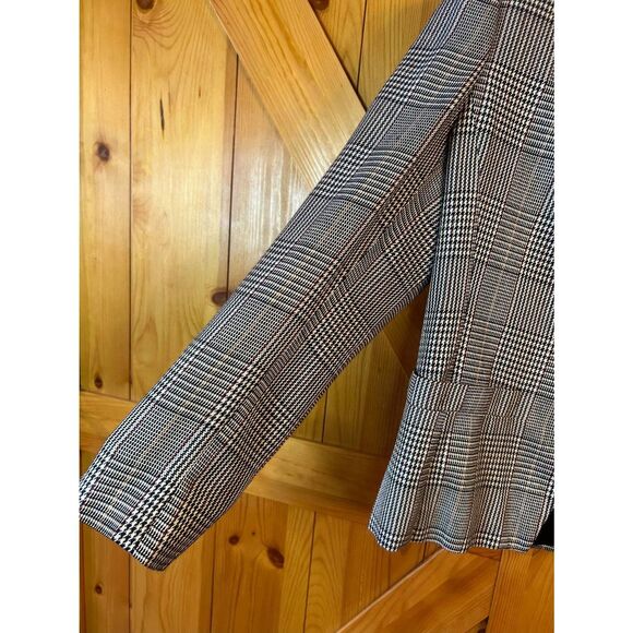VINTAGE Gilmor Womens Lined Black White Houndstooth Blazer READ Size 10 (5176) - Picture 3 of 8